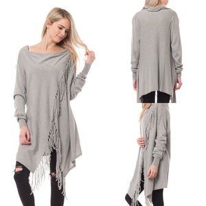 Super soft fringe detail sweater
